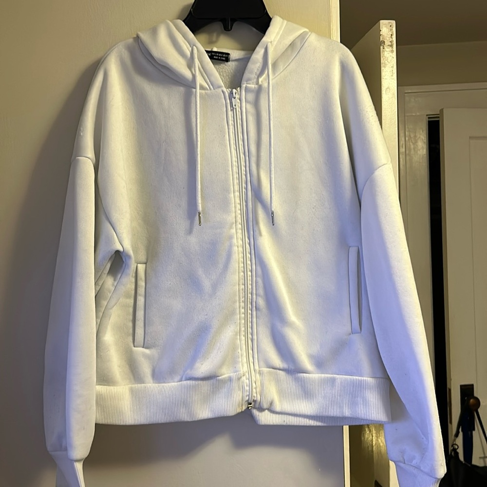 White Zip Up Jacket